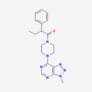 1-(4-(3-methyl-3H-[1,2,3]triazolo[4,5-d]pyrimidin-7-yl)piperazin-1-yl)-2-phenylbutan-1-one
