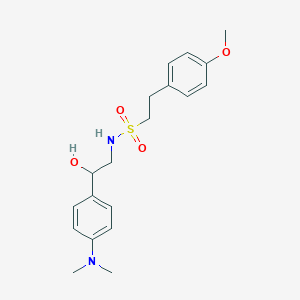N-(2-(4-(dimethylamino)phenyl)-2-hydroxyethyl)-2-(4-methoxyphenyl)ethanesulfonamide