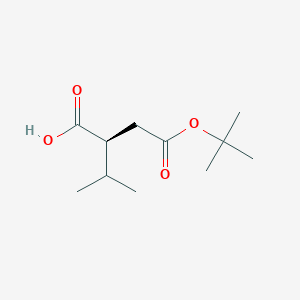 molecular formula C11H20O4 B2662866 (S)-4-(Tert-butoxy)-2-isopropyl-4-oxobutanoic acid CAS No. 134807-43-5
