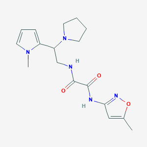 N1-(2-(1-methyl-1H-pyrrol-2-yl)-2-(pyrrolidin-1-yl)ethyl)-N2-(5-methylisoxazol-3-yl)oxalamide
