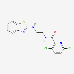 N-{2-[(1,3-benzothiazol-2-yl)amino]ethyl}-3,6-dichloropyridine-2-carboxamide