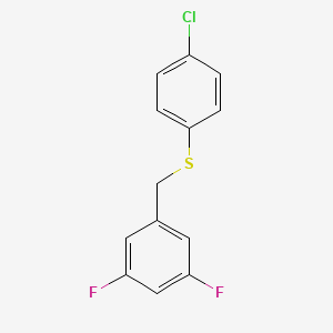 (4-Chlorophenyl)(3,5-difluorobenzyl)sulfane