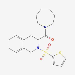 Azepan-1-yl-[2-(thiophene-2-sulfonyl)-1,2,3,4-tetrahydro-isoquinolin-3-yl]-methanone