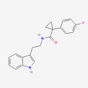 N-(2-(1H-indol-3-yl)ethyl)-1-(4-fluorophenyl)cyclopropanecarboxamide