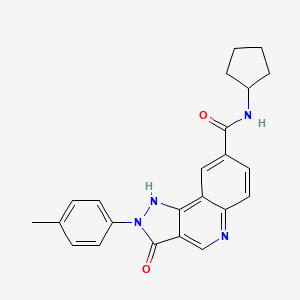 1-benzyl-3-[4-(4-ethoxybenzoyl)piperazin-1-yl]quinoxalin-2(1H)-one