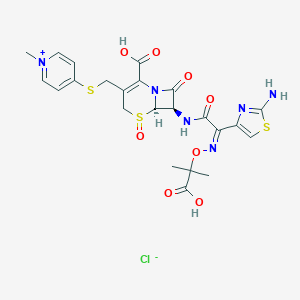 molecular formula C23H25ClN6O8S3 B026629 Cefmepidium chloride CAS No. 107452-79-9