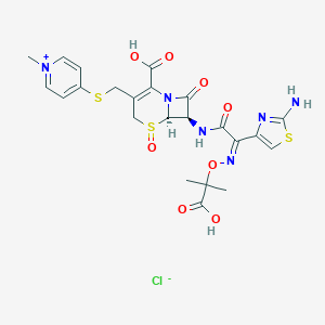 molecular formula C23H25ClN6O8S3 B026629 Cefmepidium CAS No. 107452-79-9