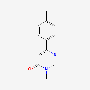 molecular formula C12H12N2O B2662909 3-methyl-6-(p-tolyl)pyrimidin-4(3H)-one CAS No. 1207001-28-2