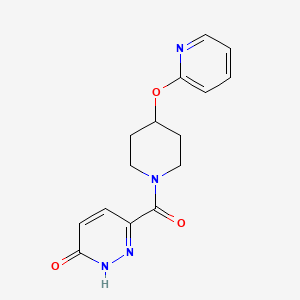 6-(4-(pyridin-2-yloxy)piperidine-1-carbonyl)pyridazin-3(2H)-one