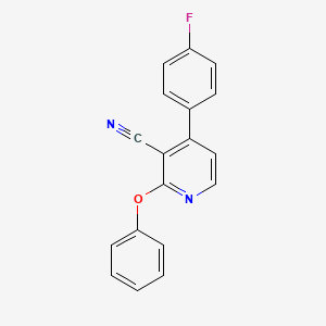 4-(4-Fluorophenyl)-2-phenoxypyridine-3-carbonitrile