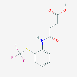 4-Oxo-4-((2-((trifluoromethyl)thio)phenyl)amino)butanoic acid