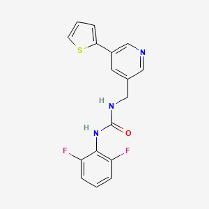 1-(2,6-Difluorophenyl)-3-((5-(thiophen-2-yl)pyridin-3-yl)methyl)urea