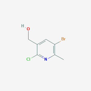 molecular formula C7H7BrClNO B2662961 (5-Bromo-2-chloro-6-methyl-pyridin-3-yl)-methanol CAS No. 1936227-62-1