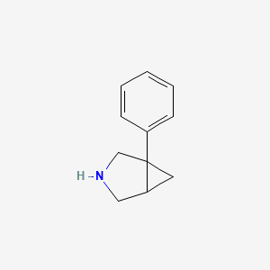 molecular formula C11H14ClN B2662976 1-Phenyl-3-azabicyclo[3.1.0]hexane CAS No. 66505-14-4