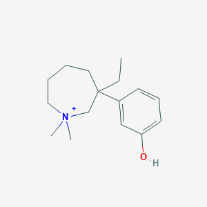 1H-Azepinium, 3-ethylhexahydro-3-(3-hydroxyphenyl)-1,1-dimethyl-