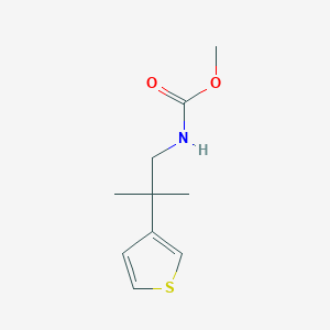 molecular formula C10H15NO2S B2663045 Methyl (2-methyl-2-(thiophen-3-yl)propyl)carbamate CAS No. 2319786-68-8