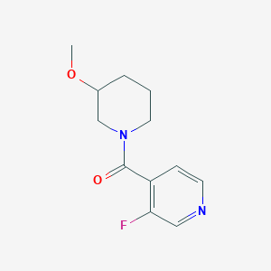 molecular formula C12H15FN2O2 B2663074 3-Fluoro-4-(3-methoxypiperidine-1-carbonyl)pyridine CAS No. 1915359-34-0