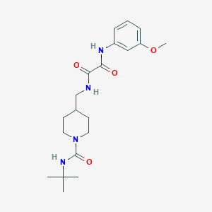 molecular formula C20H30N4O4 B2663081 N-{[1-(tert-butylcarbamoyl)piperidin-4-yl]methyl}-N'-(3-methoxyphenyl)ethanediamide CAS No. 1235115-72-6