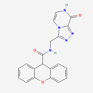 molecular formula C20H15N5O3 B2663118 N-((8-hydroxy-[1,2,4]triazolo[4,3-a]pyrazin-3-yl)methyl)-9H-xanthene-9-carboxamide CAS No. 2034280-54-9