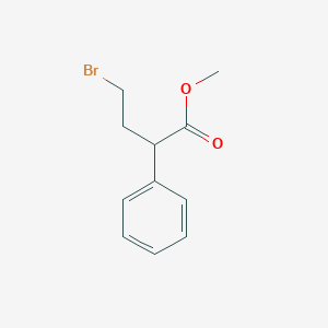 molecular formula C11H13BrO2 B2663217 Methyl 4-bromo-2-phenylbutanoate CAS No. 6837-00-9
