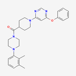 (4-(2,3-Dimethylphenyl)piperazin-1-yl)(1-(6-phenoxypyrimidin-4-yl)piperidin-4-yl)methanone