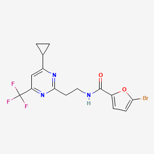 5-Bromo-N-[2-[4-cyclopropyl-6-(trifluoromethyl)pyrimidin-2-yl]ethyl]furan-2-carboxamide