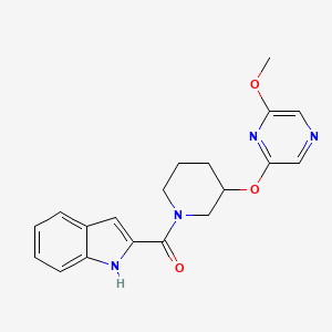 (1H-indol-2-yl)(3-((6-methoxypyrazin-2-yl)oxy)piperidin-1-yl)methanone