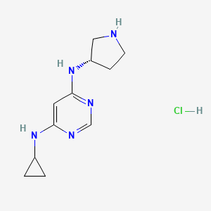 (S)-N4-Cyclopropyl-N6-(pyrrolidin-3-yl)pyrimidine-4,6-diamine hydrochloride