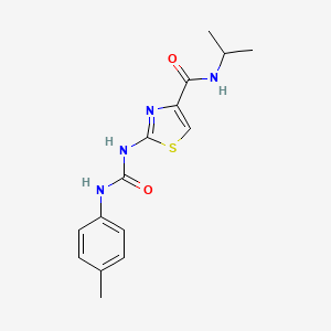 N-isopropyl-2-(3-(p-tolyl)ureido)thiazole-4-carboxamide