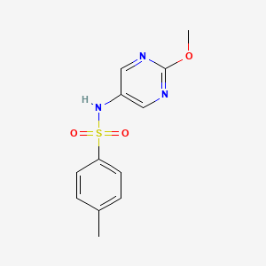 molecular formula C12H13N3O3S B2663270 N-(2-methoxypyrimidin-5-yl)-4-methylbenzene-1-sulfonamide CAS No. 1795431-06-9