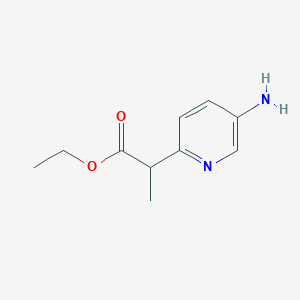 molecular formula C10H14N2O2 B2663274 Ethyl 2-(5-aminopyridin-2-yl)propanoate CAS No. 2248297-19-8