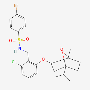4-bromo-N-{2-chloro-6-[(4-isopropyl-1-methyl-7-oxabicyclo[2.2.1]hept-2-yl)oxy]benzyl}benzenesulfonamide