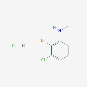 2-Bromo-3-chloro-N-methylaniline;hydrochloride