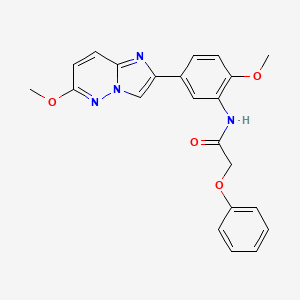 N-(2-methoxy-5-(6-methoxyimidazo[1,2-b]pyridazin-2-yl)phenyl)-2-phenoxyacetamide