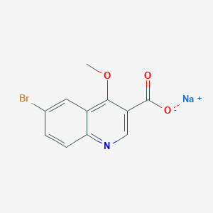 Sodium;6-bromo-4-methoxyquinoline-3-carboxylate