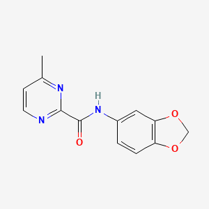 N-(benzo[d][1,3]dioxol-5-yl)-4-methylpyrimidine-2-carboxamide