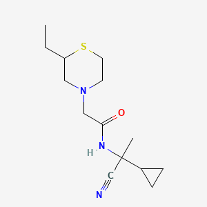 N-(1-Cyano-1-cyclopropylethyl)-2-(2-ethylthiomorpholin-4-YL)acetamide