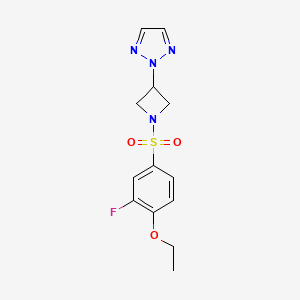 2-(1-((4-ethoxy-3-fluorophenyl)sulfonyl)azetidin-3-yl)-2H-1,2,3-triazole