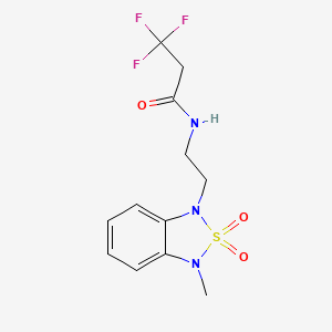 3,3,3-trifluoro-N-(2-(3-methyl-2,2-dioxidobenzo[c][1,2,5]thiadiazol-1(3H)-yl)ethyl)propanamide