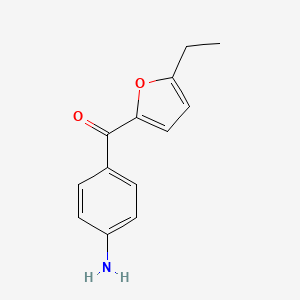 molecular formula C13H13NO2 B2663369 4-(5-乙基呋喃-2-羰基)苯胺 CAS No. 1343032-79-0