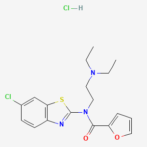 N-(6-chlorobenzo[d]thiazol-2-yl)-N-(2-(diethylamino)ethyl)furan-2-carboxamide hydrochloride