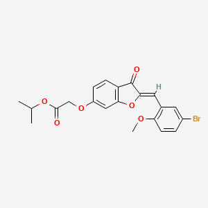 (Z)-isopropyl 2-((2-(5-bromo-2-methoxybenzylidene)-3-oxo-2,3-dihydrobenzofuran-6-yl)oxy)acetate
