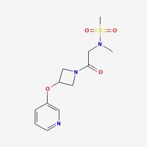 N-methyl-N-(2-oxo-2-(3-(pyridin-3-yloxy)azetidin-1-yl)ethyl)methanesulfonamide