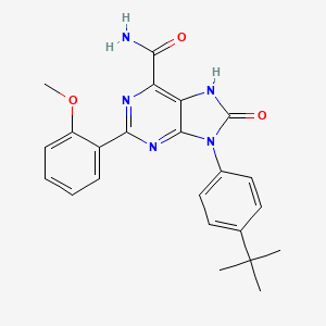 9-(4-tert-butylphenyl)-2-(2-methoxyphenyl)-8-oxo-7H-purine-6-carboxamide