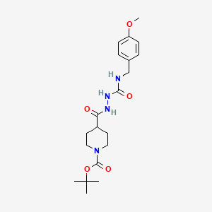 Tert-butyl 4-[(2-{[(4-methoxybenzyl)amino]carbonyl}hydrazino)carbonyl]piperidine-1-carboxylate