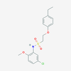 N-(5-chloro-2-methoxyphenyl)-2-(4-ethylphenoxy)ethanesulfonamide