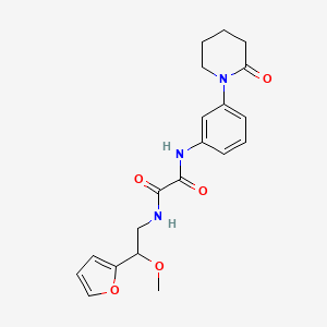 N1-(2-(furan-2-yl)-2-methoxyethyl)-N2-(3-(2-oxopiperidin-1-yl)phenyl)oxalamide