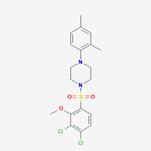 1-(3,4-Dichloro-2-methoxybenzenesulfonyl)-4-(2,4-dimethylphenyl)piperazine