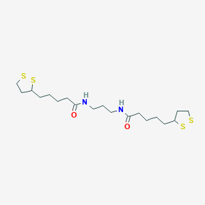 molecular formula C19H34N2O2S4 B026634 (2S)-5-Methoxyflavan-7-ol CAS No. 691410-93-2