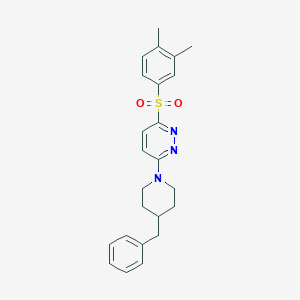 3-(4-Benzylpiperidin-1-yl)-6-((3,4-dimethylphenyl)sulfonyl)pyridazine